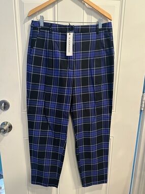 black friday New Moon Pants Midnight size 14 purple black checkered trousers NWT